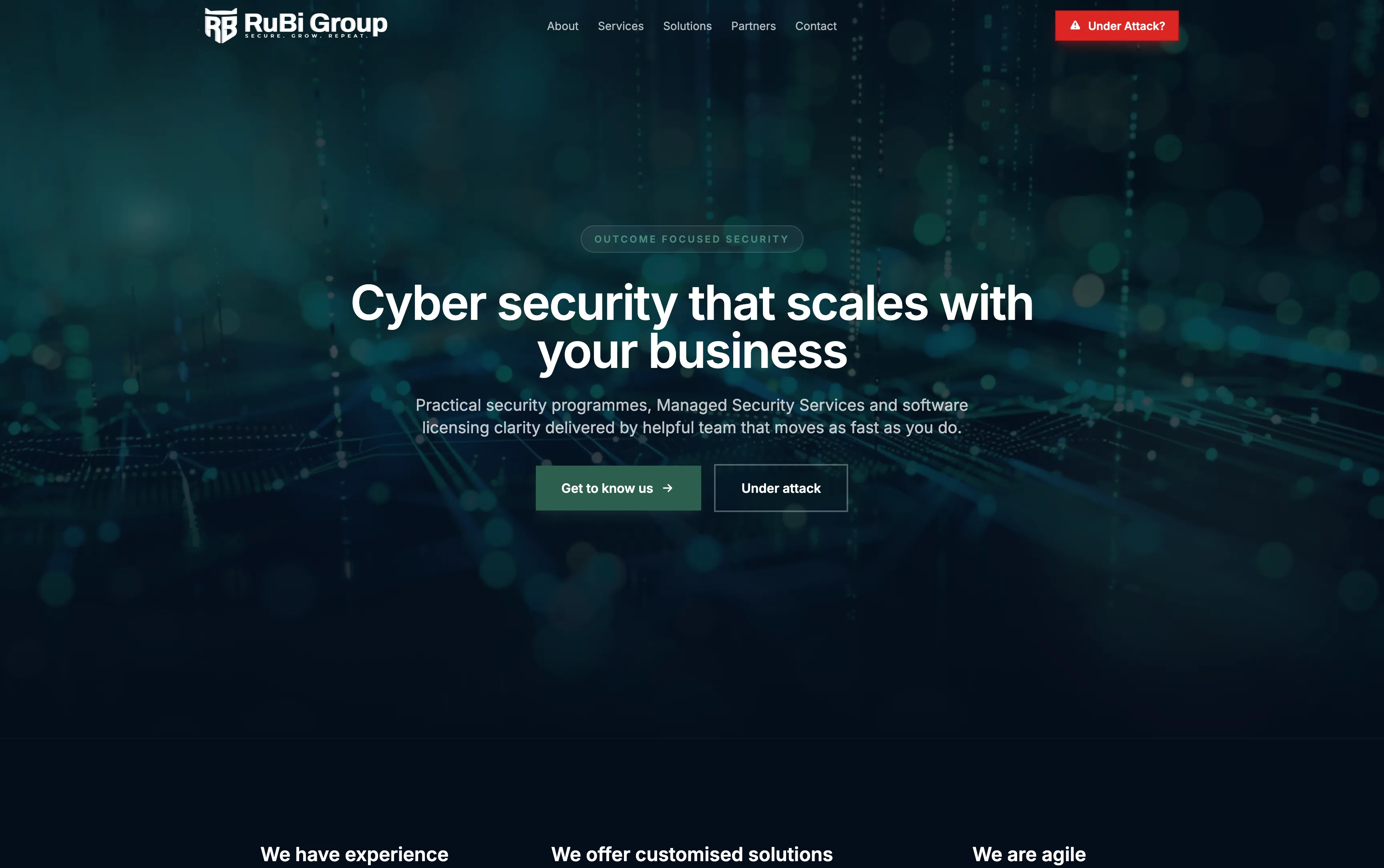 RuBi Group website built by Mapletree Studio
