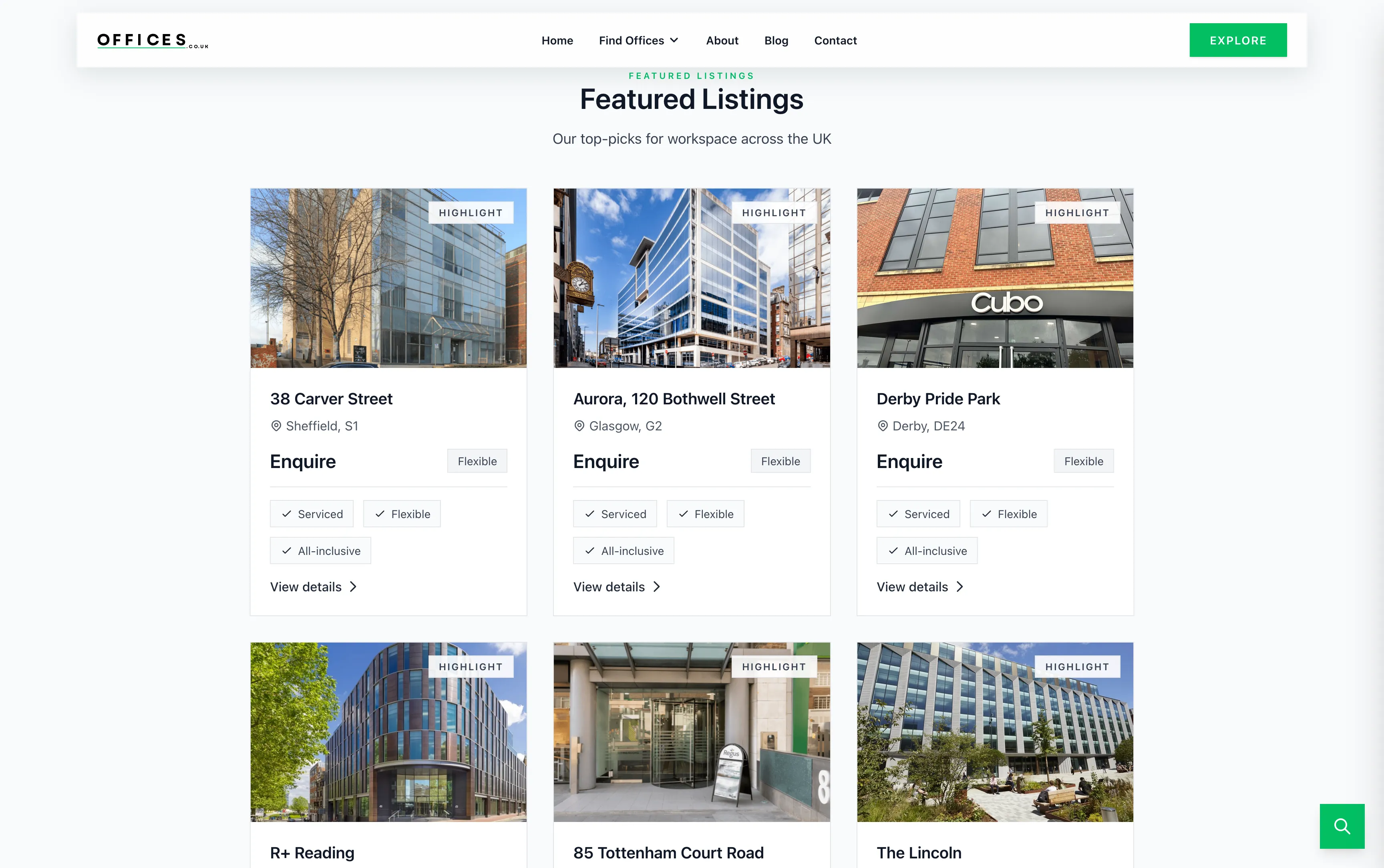 Offices website built by Mapletree Studio